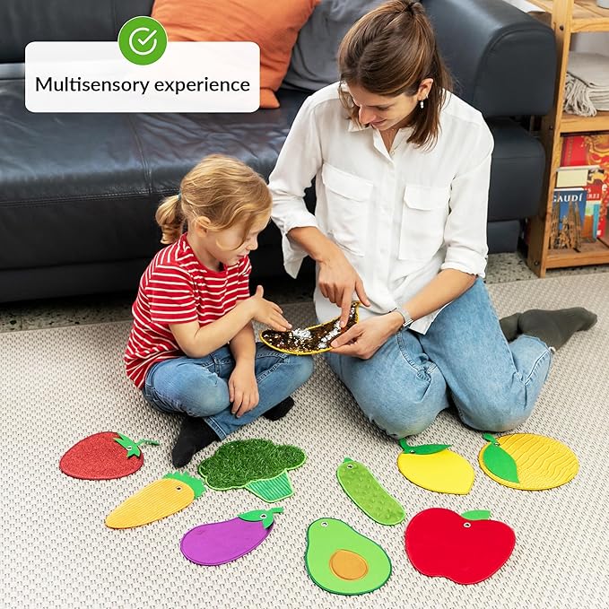 ODOXIA Sensory Mats for Autistic Children | Sensory Tiles for Wall | Sensory Mats | Sensory Rug | Sensory Wall Panel | Wall Sensory Panel for Kids | Different Sensory Textures & Colors