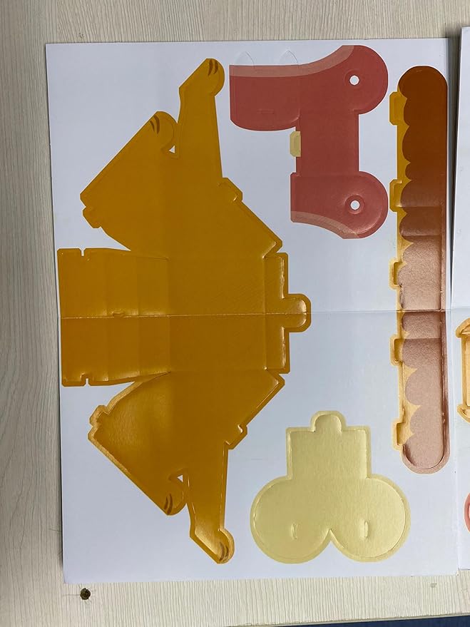 5 Pack Educational 3D Cartoon Puzzles, DIY Animal Puzzles Educational Foam Board Craft Kit, Easy to Assemble STEM Toys for Boys and Girls, Birthday