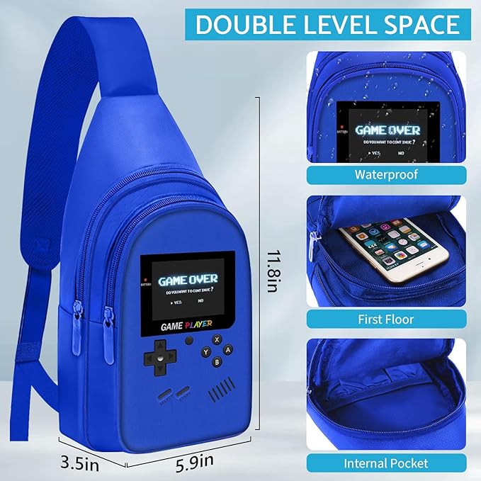 School Backpack For Boys - Gamer Boys Backpack For Kids Children Teens Elementary Middle School - Ages 6-18,17″