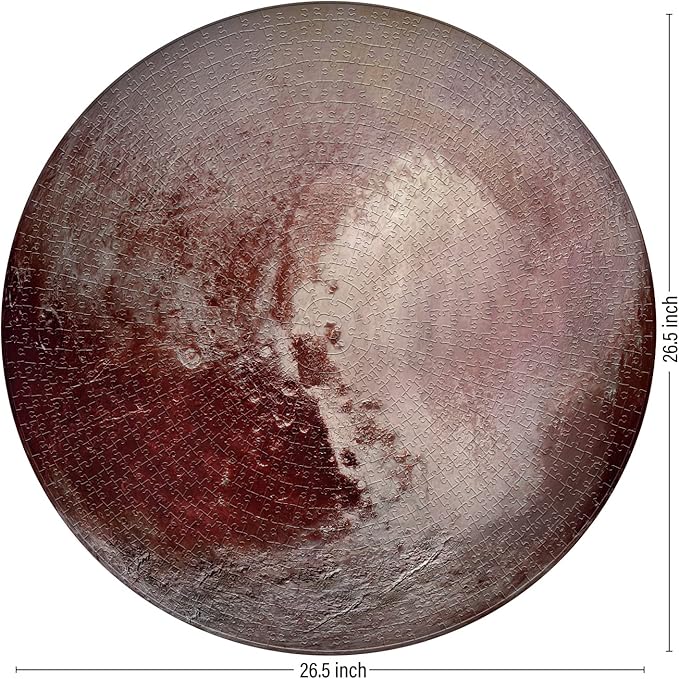 Antelope - 1000 Piece Jigsaw Puzzle for Adults, Pluto Space Puzzle, Planet Round Circle Puzzle, Solar System, High Resolution, Matte Finish, No Dust
