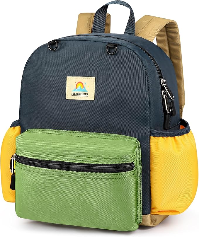 STEAMEDBUN Toddler Backpack for Boys 2-4: Kids Backpack Boys Girls - Preschool Kindergarten Daycare Backpacks - 12 inch