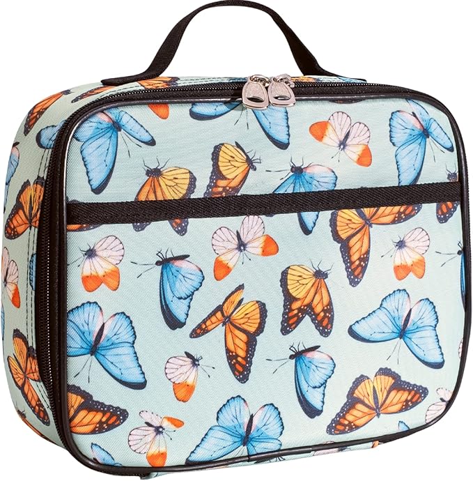 Fenrici Robotic Kids Lunch Box for Boys, Girls Insulated Lunch Bag, Soft Sided Compartments, Spacious, BPA Free, Food Safe, 10.8in x 9.2in x 3.8in (Mars Ingenuity Rover, Space Limited Edition)