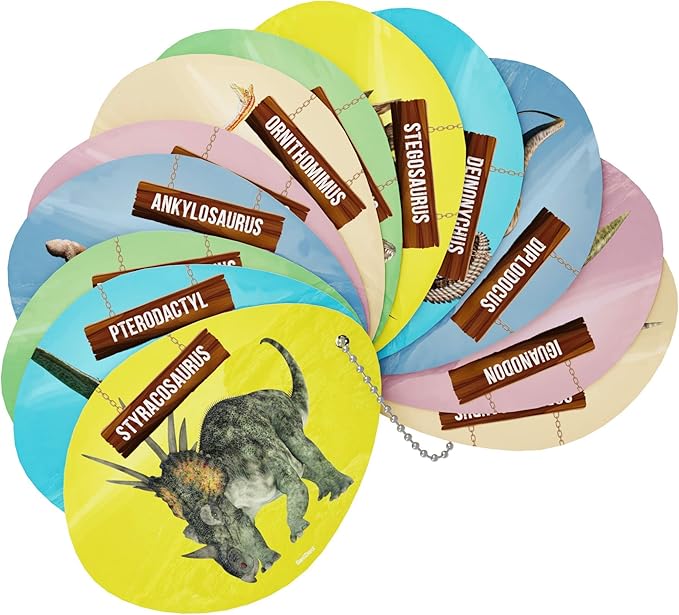 Dan&Darci Jumbo Dino Easter Egg - Unearth 12 Unique Large Surprise Dinosaurs in One Giant Filled Egg -Easter Gifts for Kids - Discover Dinosaur Archaeology Science STEM Crafts Gifts for Boys & Girls