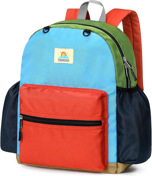 STEAMEDBUN Kids Backpack for Boys 4-6: Boys Backpacks for Elementary - 15 inch Backpack for Kindergarten