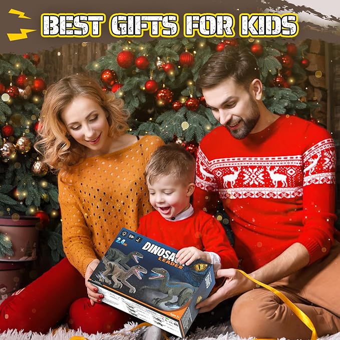 Dinosaur Toys for Kids 3-5, 5-7, 8-12, 2.4GHz Remote Control Dinosaur with Walking, Realistic Sounds, Demo Mode, Rechargeable Jurassic Toys for Birthdays, Parties, Children’s Day