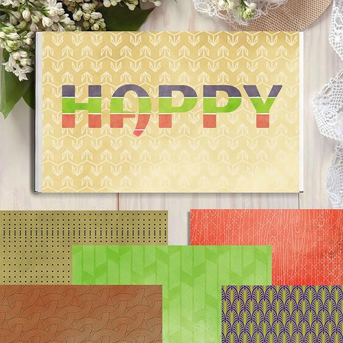 12"X12" Boho Scrapbook Paper, Double sided printing 13.76 oz/390 g, 24 Sheets DIY Origami Decorative Craft for Card Making Background Origami Decopage Decorative Scrapbooking Supplies (Boho4)