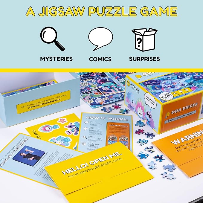 Jigsaw Puzzles 1000 Pieces - Magic Mystery Story Secret Ending Puzzle - Perfect Game Night for Adults & Kids - Ocean Theme Challenging (Beyond The Kelp)