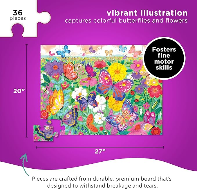 36-pc Puzzle/Butterfly Garden