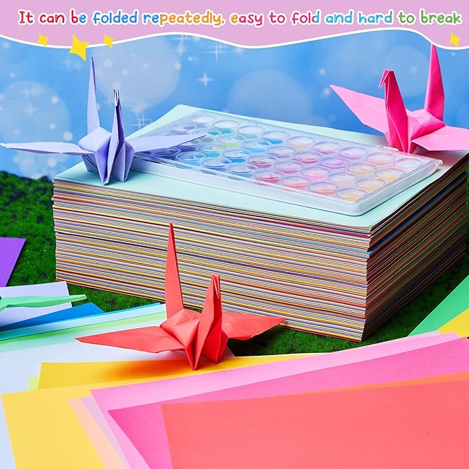 500 Sheets Bulk Construction Paper Assorted Colors Back to School Supplies 9 x 12 Inches Art Lightweight Classic Paper Craft for Kids Adults Holiday Drawing Projects Home Classroom