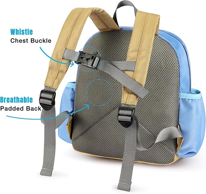 STEAMEDBUN Toddler Backpack for Boys 2-4: Preschool Kindergarten Backpacks - 12 inch Daycare Backpack