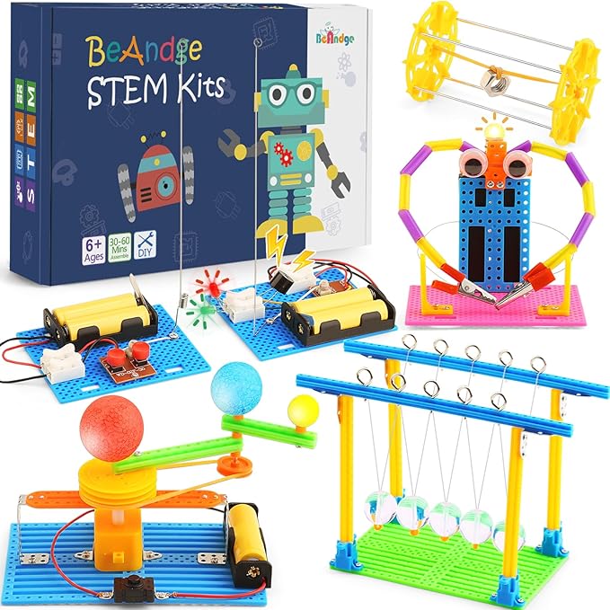 STEM Science Kits for Kids Age 8-12, Boys Activities Robot Building Kit 6-8 Girls Engineering Projects STEM Toys Learning Educational Science Game Experiment Gifts for 6 7 8 9 10 11 Year Old Activity