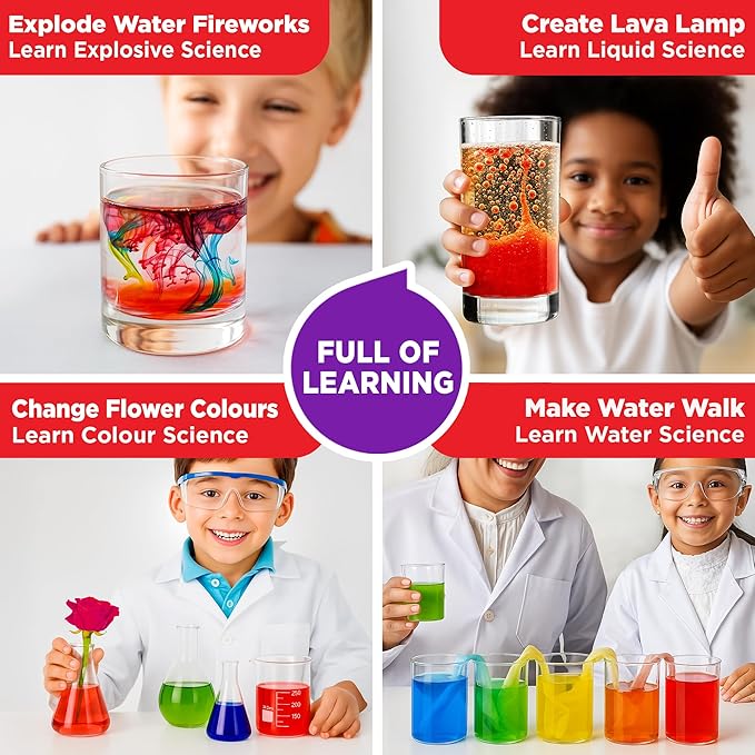 Doctor Jupiter My First Science Kit for Kids Ages 4-5-6-7-8 | Birthday Gift Ideas for 4+ Year Old Boys & Girls | Toy Stem Kit with 100+ Experiments | Learning & Educational Projects