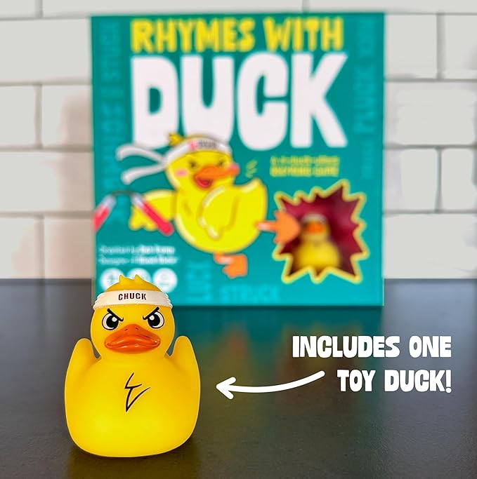 Gray Matters Games Rhymes with Duck Board Game – Fun Wordplay Game for Families and Parties