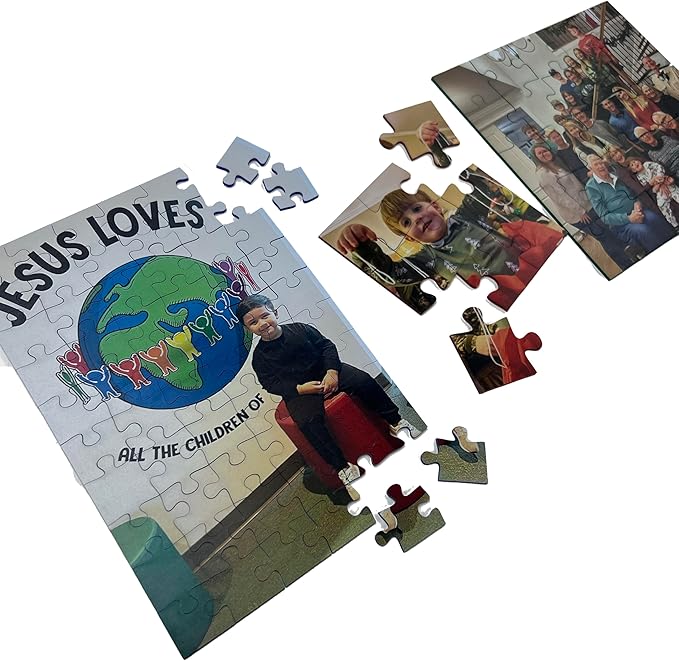 Custom Photo Puzzle from Picture | Upload Your Photo and Choose Color | 25 Piece Personalized Puzzle for Kids Toddlers Acrylic Puzzle Birthday Gifts for Toddler Boy Girl