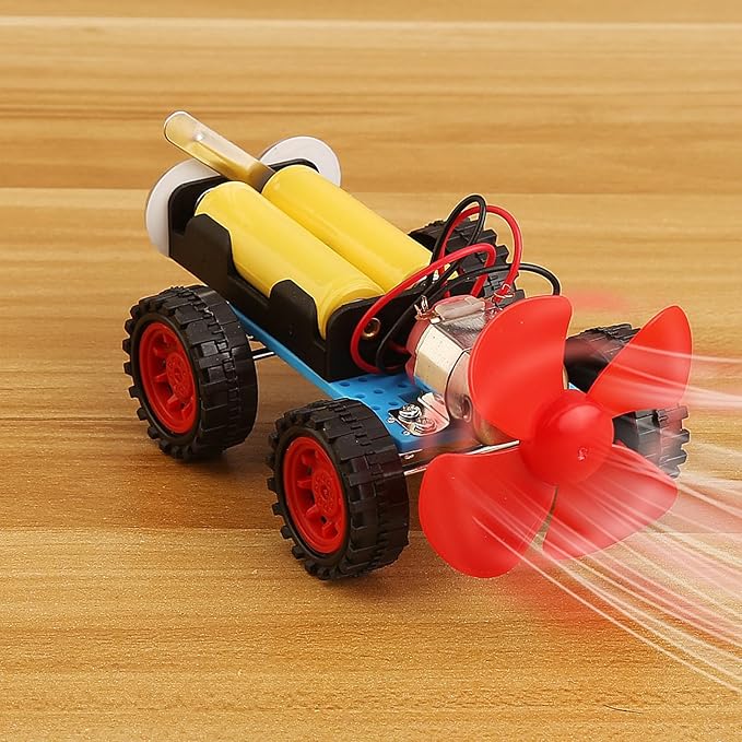 5 Set Individual STEM Kit for Kids, 2nd Grade Boy Toys Bulk Gifts, 1st First Graders Boys Gift Ideas, Classroom Science Kits Craft Projects Class Activity, Robot Wind Powered Car Building Activities