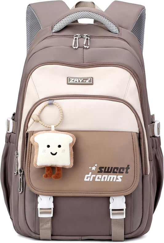 middle high school backpack for teen girls cute bookbag college student laptop backpack large capacity stylish travel daypack