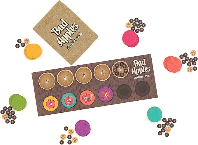 Bad Apples - Board Games - Family Games - Party Games - for Adults and Teens - Strategy - Bidding & Bluffing - Game Night