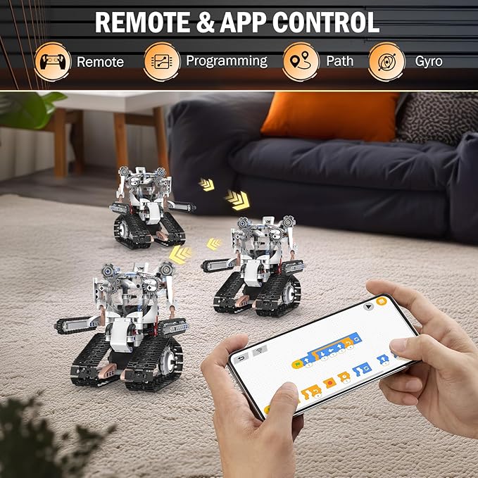5 in 1 STEM Robot Building Kit, Coding Robotic Technic Toys with APP & Remote Control for Kids Age 8-12, 429 PCS Educational Birthday Gift for 10-16 Year Boys & Girls