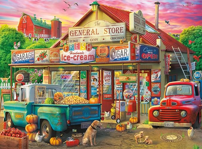 Buffalo Games - Eduard - Country Store - 1000 Piece Jigsaw Puzzle for Adults -Challenging Puzzle Perfect for Game Nights - Finished Size is 26.75 x 19.75
