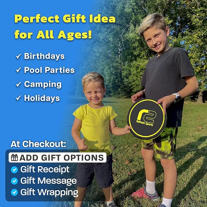 Flying Beach Toys for Teens โ Lightweight Soft Flying Disc for Summer Fun For Kids โ Safe & Easy to Throw for Boys Girls โ Great for Outdoor Play at the Beach or Yard โ Ages 6 7 8 9 10 11 12+