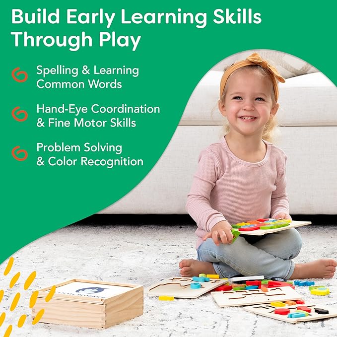Montessori Wooden Puzzle for Toddlers – Educational Puzzles for Kids Ages 3-5, Fun Learning Toys for 3-Year-Olds, Fine Motor & STEM Development, Vehicle-Themed Gift for Preschoolers