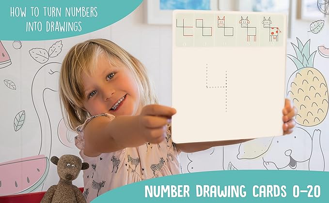 Learning Activity - Drawing with Numbers Educational Game, Perfect for Kids, Preschoolers Who Love Toys, Art and Craft Activities, Gifts for Girls and Boys Ages 3, 4, 5, 6