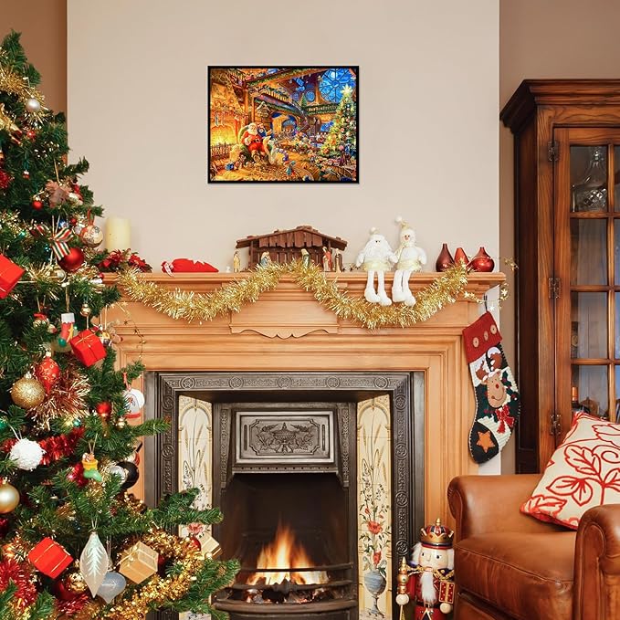 Christmas Puzzle 100 Piece Puzzles for Kids Christmas Puzzle 100 Piece Puzzle Santa Claus Puzzles 100 Piece Puzzles for Adults Christmas Puzzles Santa's House 100 Piece Puzzles for Kids Ages 6-10