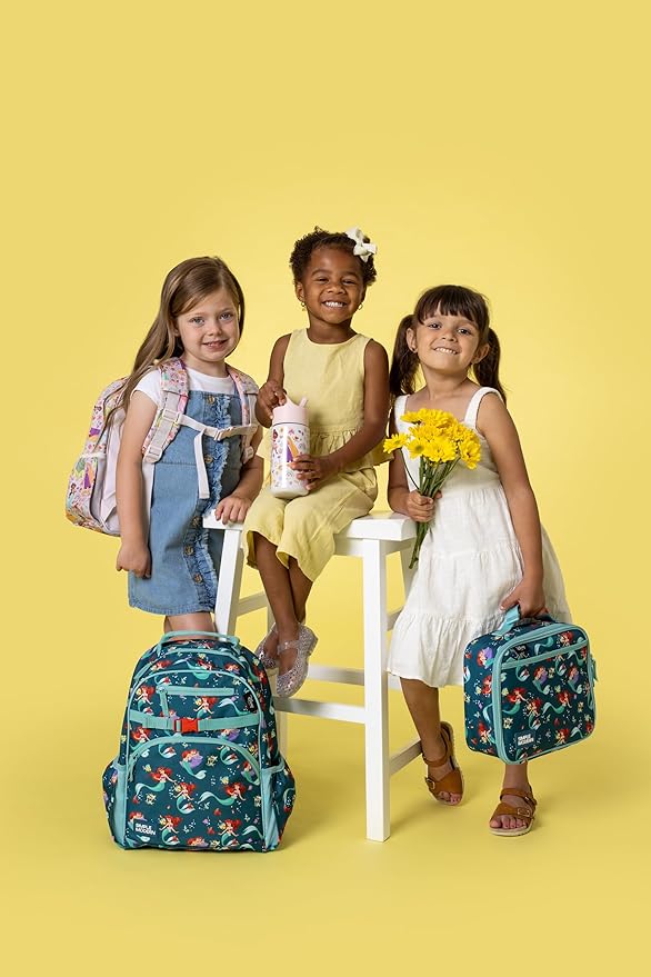 Simple Modern Medium Disney Toddler Backpack for School Girls and Boys | Kindergarten Elementary Kids Backpack | Fletcher Collection | Kids - 15" tall | Ariel's Day Dream
