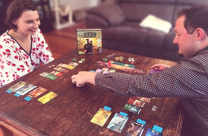 Asmodee 7 Wonders Duel Board Game BASE GAME - Intense Two-Player Battles in the Ancient World, Strategy Game for Kids and Adults, Ages 10+, 2 Players, 30 Minute Playtime