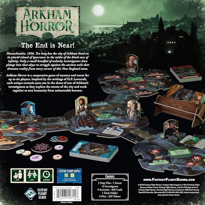 Fantasy Flight Games FFGAHB01 Arkham Horror Third Edition, Multicolor