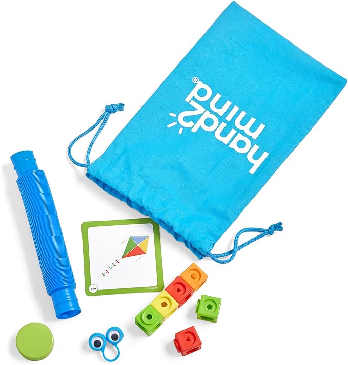 hand2mind Little Minds at Work Science of Reading Essentials Toolkit by Tara West, Decodable Reading Manipulatives, Elkonin Boxes, Letter Sounds, Phonemic Awareness, Preschool Learning (Set of 6)