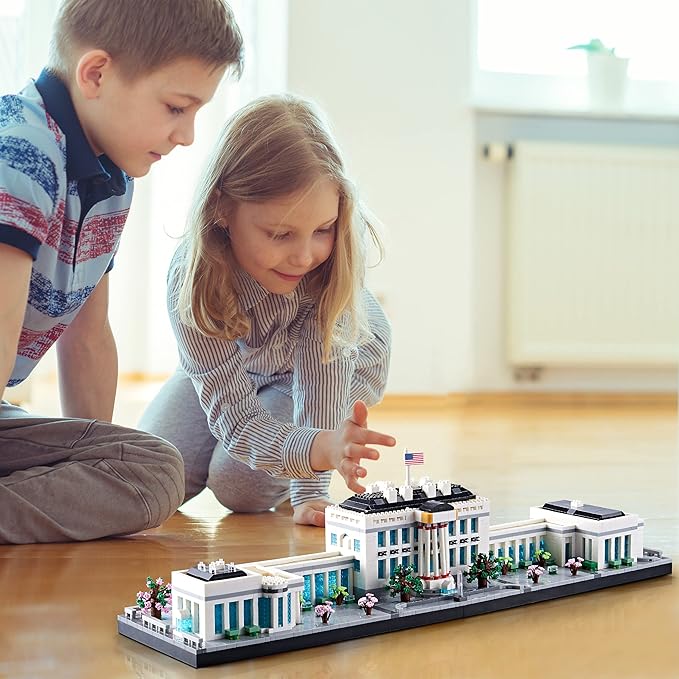 Architecture Series Mini Bricks for Adults and Teens,US Capital White House Construction Set,Micro Blocks Set,3520 PCS,Landmark Model