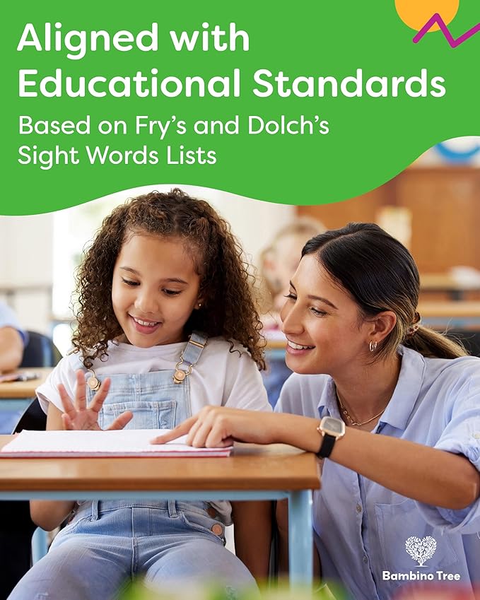 Sight Words Flash Cards Kindergarten to 4th Grade - 600 Words from Dolch's and Fry's Lists with 18 Mini Games
