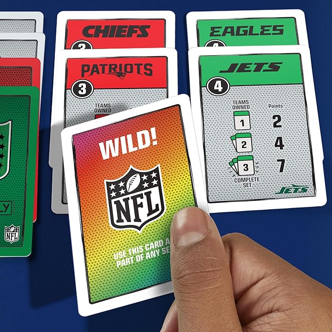 Monopoly Deal NFL Edition Game | Officially Licensed NFL Card Game for Families and Kids | Ages 8+ | 2-5 Players | 15 Mins. | Football Games