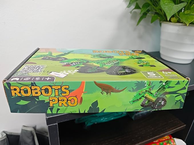 5 in 1 Dinosaur Toy for 6-12 Years Old Kids Boys, Robot Dino Building Set with APP & 2.4GHz Remote Control Science Programmable Building Block Dinosaur Kit, Birthday Gifts for Age 6 7 8 9 10 11 12