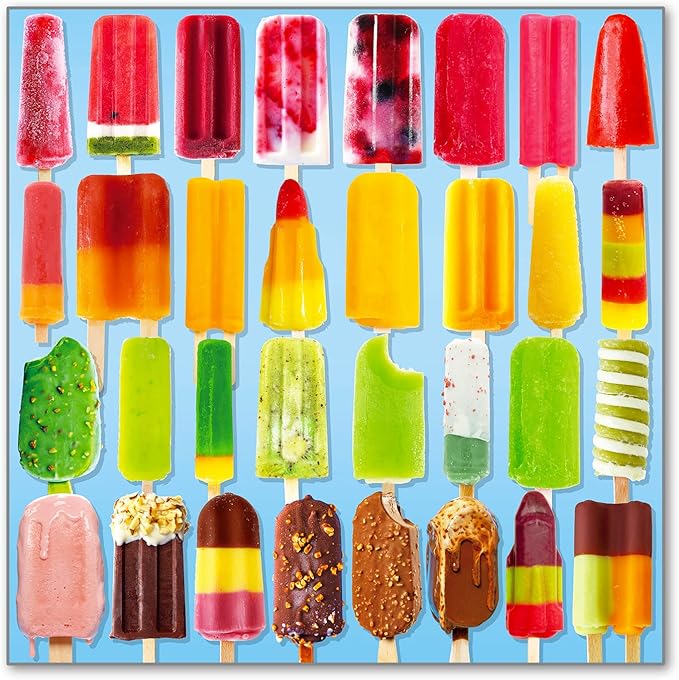 500 Pieces Jigsaw Puzzles for Adults and Teens and Kids Family Happy Gift Colorful Popsicles (Popsicles)