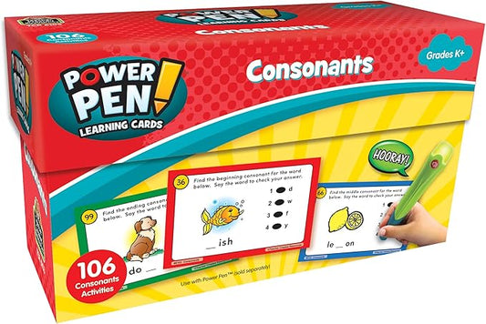 Teacher Created Resources - TCR6103 Power Pen Learning Cards: Consonants, Grade K