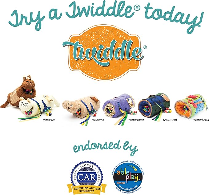 Twiddle Premium Dementia Activities for Seniors - Comforting Alzheimer’s Products for Elderly - Engaging Sensory Items for Adults and Kids (Pup)
