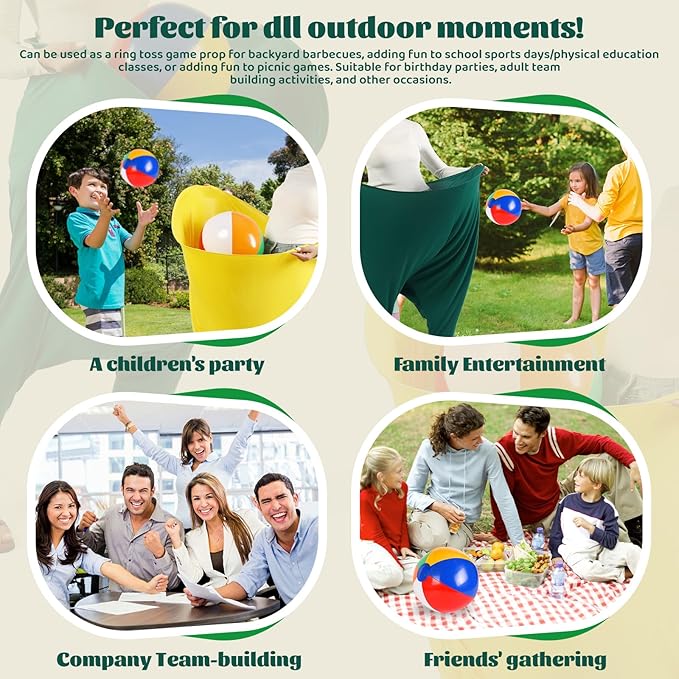 Giant Granny Pants Toss Game,Outdoor Yard Game with 8 Beach Balls Included, Fun Backyard Party Game for Families & Friends、