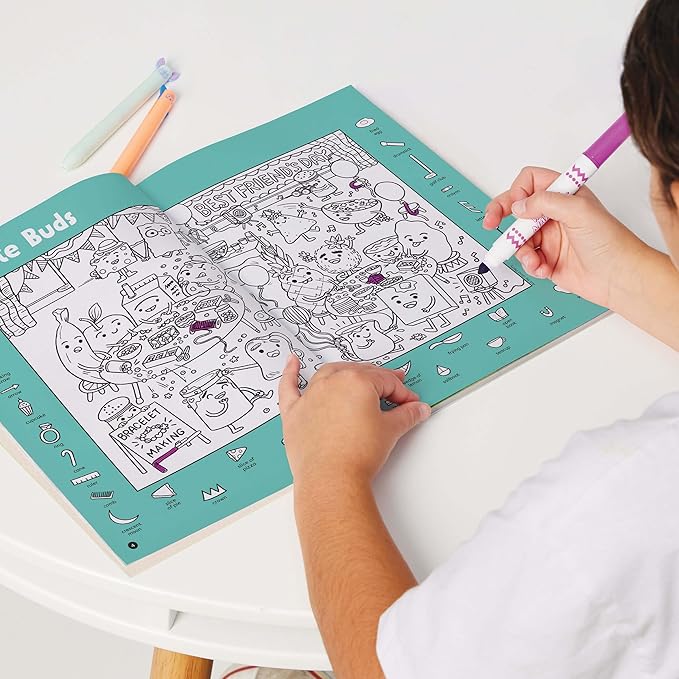 Highlights Hidden Pictures 2026 Activity Books for Kids Ages 6 and Up, 4 Puzzle Books Packed with Hidden Object Fun, Coloring Pages, and Seek and Find Fun
