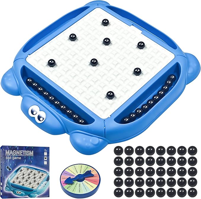 Magnetic Chess Game, Magnet Board Game with Board and 40 Stones, Innovative Table Top Magnetic Strategy Puzzle Game for Kids Adults, Educational Multiplayer Games for Christmas Birthday Party