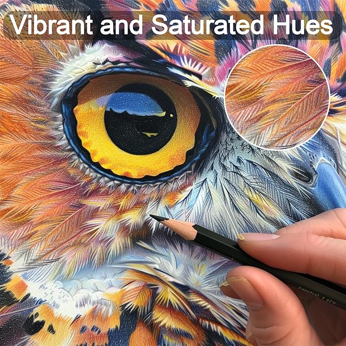 Colored Pencils for Adult Coloring Books, 72 Colors Drawing Pencils with Oil-Based Cores, Professional Art Supplies for Artists, Coloring Pencils for Adults, Color Pencils Set for Beginners and Teens.