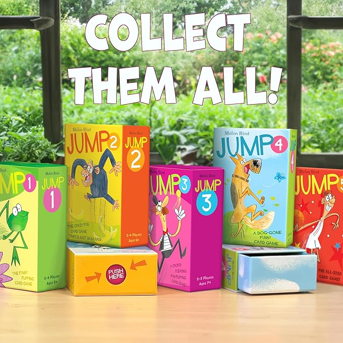 Melon Rind Jump 5, Math Game for Kids Learning Multiples of 5, Lively Basketball Themed Card Game, a Fun Math Activity for Boosting Confidence, Quick and Easy Screenless Fun, Ages 7+