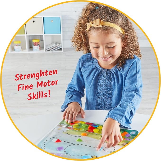 hand2mind Colors & Shapes Sensory Pad, Occupational Therapy Toys, Fine Motor Toys, Toddler Sensory Toys, Sensory Water Mat, Sensory Play Therapy Toys, Calming Toys for Kids, Calm Down Corner Supplies