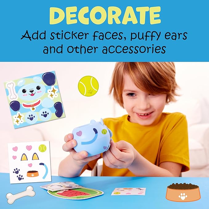 Creativity for Kids Plant-A-Pet: Puppy Toys for Girls - Small Gifts and Stocking Stuffers for Girls, Arts and Crafts for Kids, DIY Activity Set (Ages 6+)