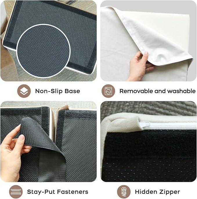 BanaSuper 7-Piece Kids Climbing Foam Blocks Playset - Foldable Convertible Climber into Sofa & Play Couch for Toddlers - Soft Climbing Foam Toys for Creative Boys & Girls