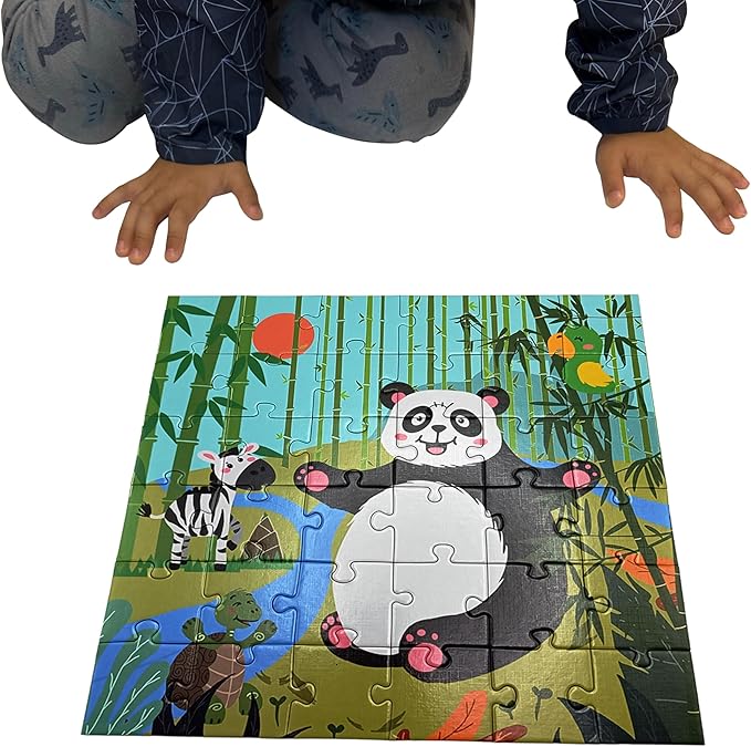 Panda Floor Puzzle Animal Jigsaw Large Puzzles 36 Piece Ages 3-6 for Toddler Children Learning Preschool Educational Development Toys (Panda)