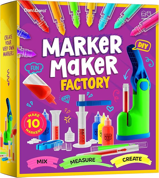 Dan&Darci Marker Making Kit for Kids - Arts and Crafts for Kids Ages 6 7 8 9 10 11 12 Year Old - Crafts for Girls 8-12 - Girl Birthday Gift - Summer Activities - Craft Gifts Toys Age 6-8, 8-12