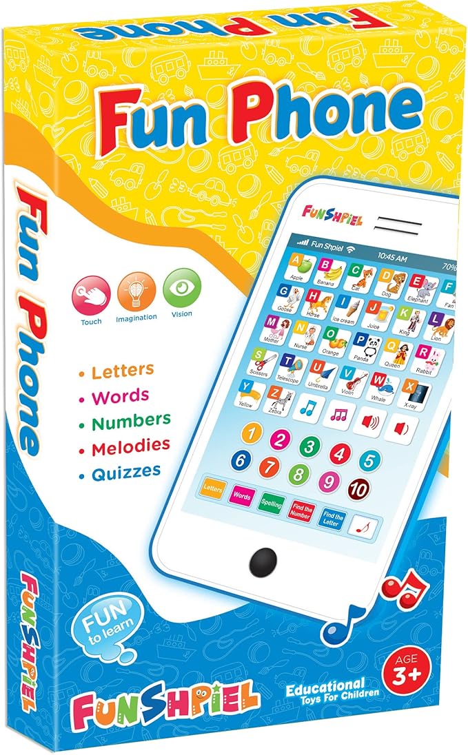 Kid Tablet - Kindergarten Learning Activities, ABC Learning for Toddlers, Kids Phone Toy for Speech Therapy & Letter Sounds