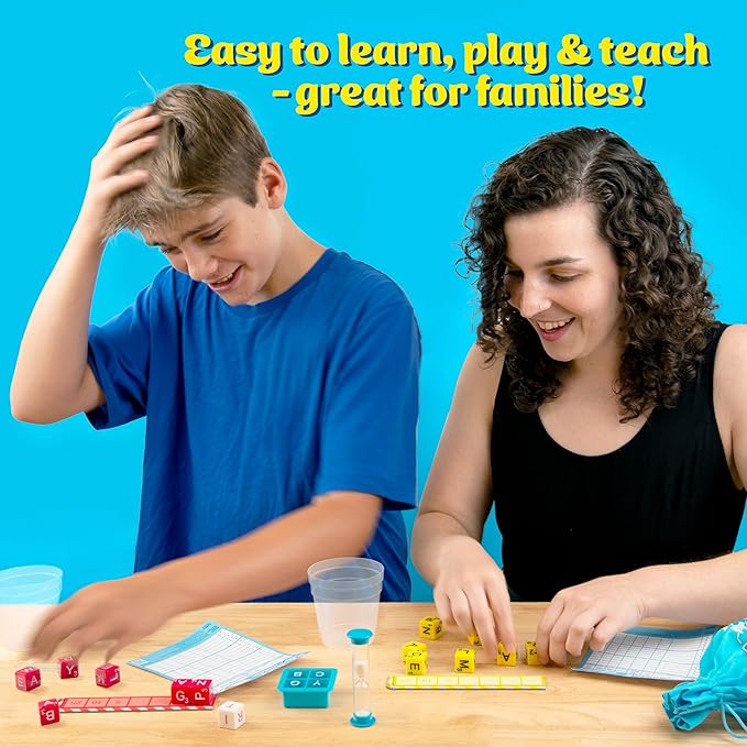 Thames & Kosmos Dice Words Tabletop Game | Family-Friendly Word Game for 2-4 Players Ages 8 & Up, 30 Minute Play Time | Simple Rules, Simultaneous Gameplay, Variants for New & Young Players